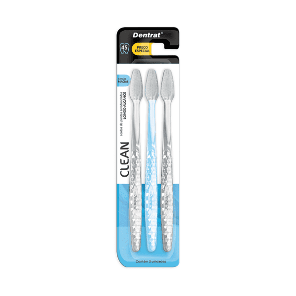Escova Dental Clean c/ 3 unid.